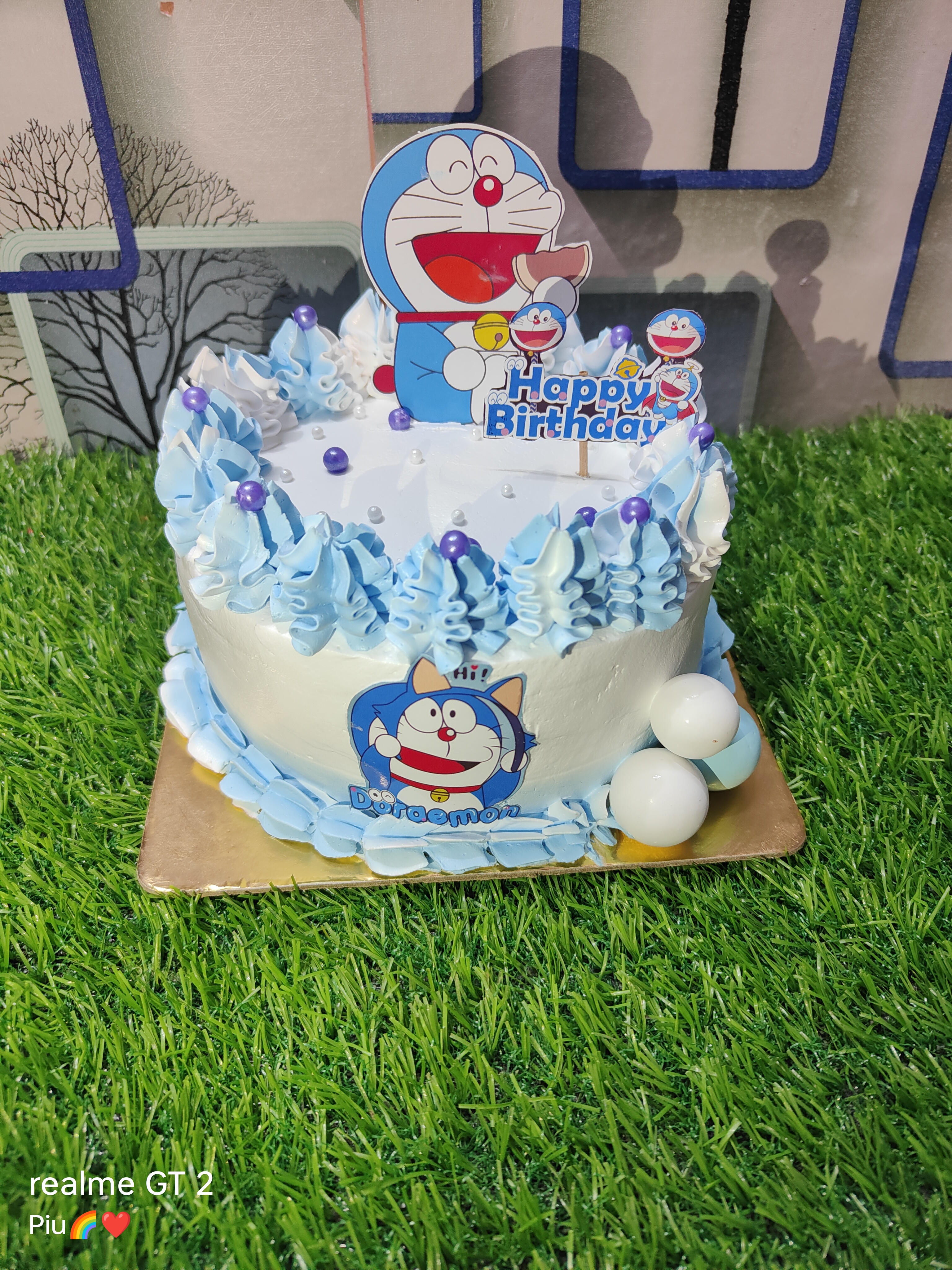 Customised Doremon Theme Cake????
